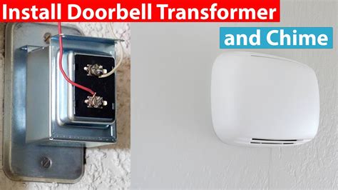 how to attach doorbell transformer to electrical box|installing doorbell transformer in wall.